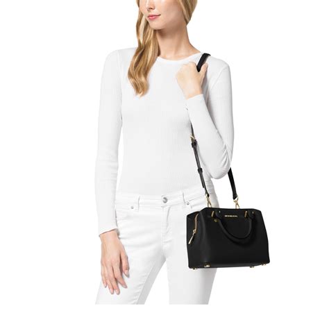 savannah small satchel michael kors|Savannah Small Saffiano Leather Satchel .